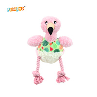 Famipet Fabricant – Nouveauté : Ensemble de jouets pour chiens en peluche douce et crépitante, design oiseaux mignons, thème estival, avec fonction couineur