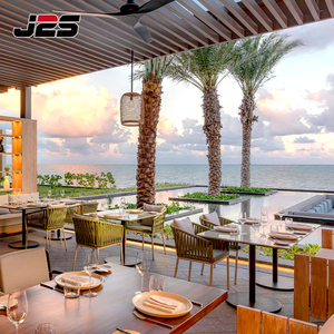 Muebles <span class=keywords><strong>de</strong></span> Exterior Comerciales J2S, Silla <span class=keywords><strong>de</strong></span> Cuerda con Mesa <span class=keywords><strong>de</strong></span> Aspecto <span class=keywords><strong>de</strong></span> Madera <span class=keywords><strong>y</strong></span> Base <span class=keywords><strong>de</strong></span> Metal <span class=keywords><strong>para</strong></span> Hotel, Piscina <span class=keywords><strong>y</strong></span> <span class=keywords><strong>Terraza</strong></span> <span class=keywords><strong>de</strong></span> Cafetería - Product Image 3