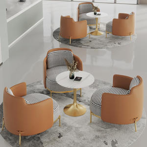 JXT Département des ventes négocie canapé bureau luxe affaires unique chaise arrière hôtel loisirs mille oiseaux grille canapé chaise - Product Image 2