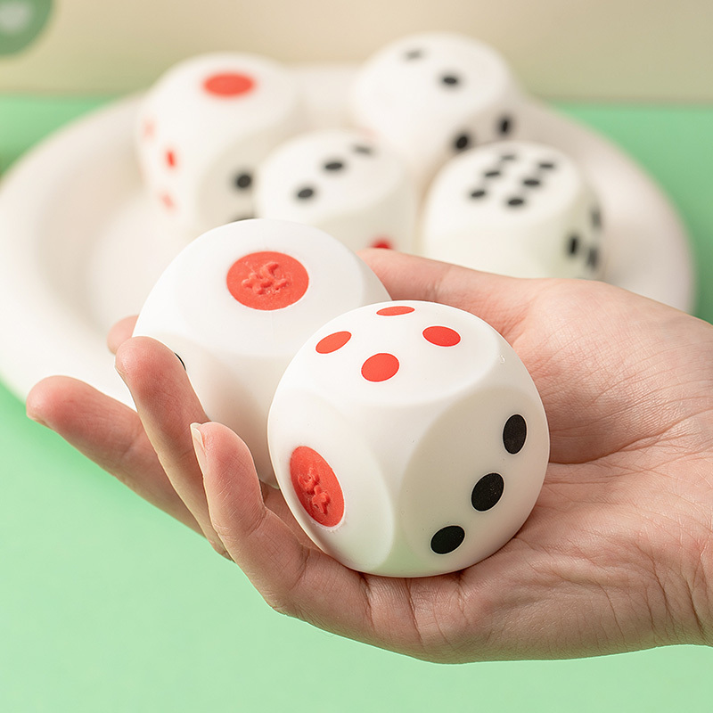 4cm Round Corner TPR Dice Squeeze