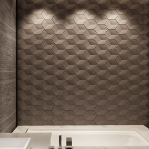 CONRAZZO Meilleur prix Carreaux de mur en béton coloré 3D poli, aspect marbre en ciment poli et émaillé - Product Image 4