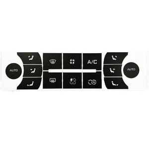 Autocollant de réparation des boutons de commande de climatisation, pour Citroën C5 2010-2016, adhésif noir, impression numérique personnalisée - Product Image 5