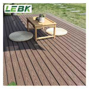 Baldosas de Suelo Entrelazadas de Madera y Plástico Compuesto, 300 x 300 mm, Antideformación, para Terrazas, Caminos Exteriores, con Acabado de Grano de Madera y Protección UV - Product Image 3
