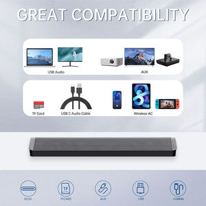 Barre de son TV 20W sans fil portable pour ordinateur portable, PC, système home cinéma, haut-parleur TV - Product Image 6