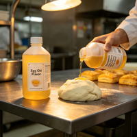 Huile de jaune d'œuf en vrac pour fabricants, essence aromatique pour snacks soufflés croustillants, chips de pommes de terre, rouleaux d'œuf, agent aromatisant alimentaire