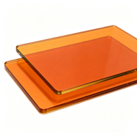 Placa Protectora de PC Personalizada de Color Marrón Oscuro para Máquinas de Corte Láser, Ventana de Seguridad para Gabinetes de Máquinas de Corte Láser