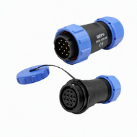 Connecteur Cylindrique Étanche IP68 SP2510 1211 pour l'Aviation, Prise et Fiche SP25-2/3/4/9/10/12B/19 Broches