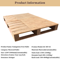 Palette en bois de pin traité IPPC réparable à 4 entrées pour entrepôt de stockage de matériaux de construction et logistique au Moyen-Orient