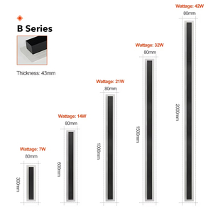 KAIFAN 110v 220v Applique Murale LED Linéaire Longue Moderne pour Décoration Extérieure - Product Image 3