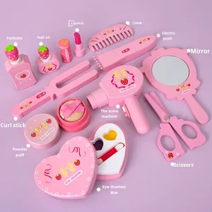 Toeletta in Legno da Principessa per Bambini con Portagioie, Set da Gioco per Travestimenti e Giochi di Ruolo - Product Image 5