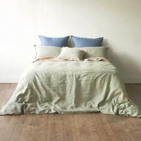 N'importe quelle taille disponible 100% lin hôtel de luxe maison textile ensembles de literie blanc hôtel linge de lit ensemble de literie