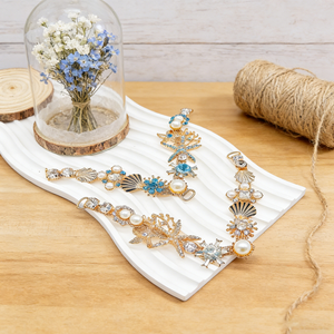 Decorazioni a Catena a V per Scarpe, Cinturini in Strass e Cristalli per Infradito, Accessori per Scarpe da Spiaggia da Donna - Product Image 4