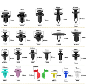 725pcs xe đẩy người lưu giữ Clip & tự động ốc vít assortment23 Kích thước phổ biến nhất nhựa Bumper Fender đinh tán với 10 quan hệ cáp - Product Image 2