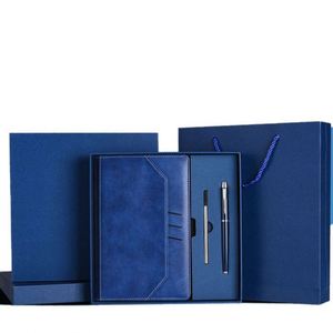 Carnet de notes personnalisé neuf d'usine, couverture rigide de luxe avec grande pochette, stylo inclus, coffret cadeau d'entreprise - Product Image 1