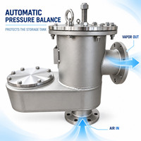 Soupape de respiration pour réservoir de stockage basse pression avec tuyau d'échappement PVRV pour système de collecte de vapeurs d'huile, de gaz et de produits chimiques