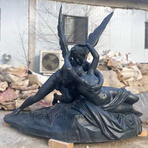 야외 실물 크기 소녀 조각 정원에 대한 날개 달린 금속 대형 청동 천사 동상 - Product Image 4