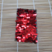 Stock Couleurs Sequin Tissu 5mm Horizontal Sequin Tissu Fond Mur Tissu Perle Maille Dentelle pour Robe de Scène