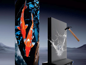 Afficheur LED pliable HD P1.86 3840Hz à haute fréquence de rafraîchissement, télécommande Cloud, bannière LED verticale pour galerie, hôtel, événement, location - Product Image 3