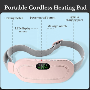 Ceinture chauffante menstruelle multifonctionnelle pour femme, coussin chauffant pour le ventre et la taille, appareil de massage chauffant pour le corps - Product Image 5