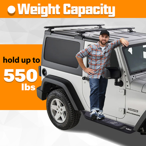 2007-2018 cho Jeep Wrangler JK 2-DOOR <span class=keywords><strong>Side</strong></span> bước chạy bảng thả hình ống Nerf bước thanh với chống trượt Pad vật liệu thép - Product Image 5