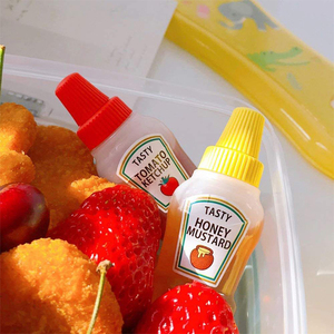 Mini bouteille à presser de condiments 25Ml, Mini bouteille de Ketchup pour enfants - Product Image 6