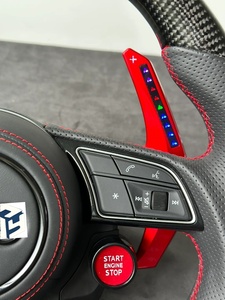 Volante de Fibra de Carbono Personalizado Compatible con Audi A1 A3 A4 A5 A6 A7 RS R8 <span class=keywords><strong>RS3</strong></span> C7 Q5 Q7 S3 8V B8 B9 S4 Q3 Q8 TT - Product Image 4