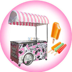 2025 EU Standard Mobile Food <b>Kitchen</b> Trailer Italian Ice Cream Cart Slush Food Trailer - Product Image 3