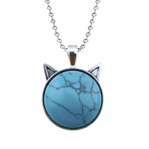 Ciondolo in cristallo Vintage collana a forma di testa di gatto naturale gemma ciondolo regalo di laurea per gli <span class=keywords><strong>amici</strong></span> <span class=keywords><strong>e</strong></span> gli <span class=keywords><strong>amanti</strong></span> - Product Image 1