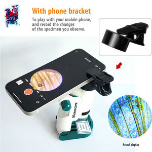 耐久性のあるプラスチック製の子供向けの高解像度ポータブルミニポケット玩具ステレオ顕微鏡教育玩具 - Product Image 5