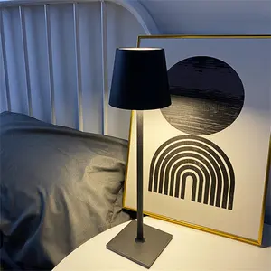 Nordic Moderne Goud Tafellamp Met Draadloos Opladen Led Batterij Night Lichten Luxe Touch Voor Kinderen Vintage Tafellamp