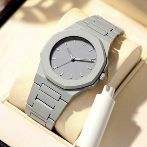 <span class=keywords><strong>Montre</strong></span> à quartz pour <span class=keywords><strong>homme</strong></span>, étanche, avec cadran en verre de 40 mm, bracelet en silicone, design sportif et élégant - Product Image 3