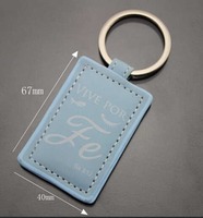 Clé de contrôle d'accès RFID programmable 13,56 MHz, porte-clés PVC, cartes de contrôle d'accès