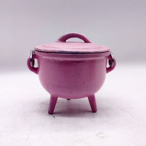 Calderone in Ghisa con Pentacolo per Streghe, Disponibile in Diversi Colori, per Decorazioni di Halloween - Product Image 4