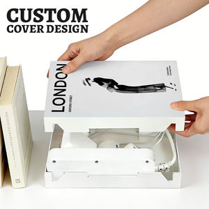 Boîte de rangement pour câbles de bureau, décoration esthétique de chambre, accessoires de photographie, faux livre de simulation pour le rangement du modem et du routeur Wi-Fi - Product Image 1