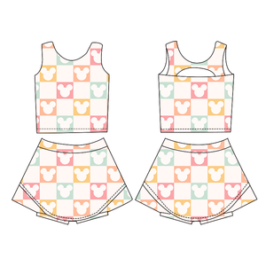 Ensemble de <span class=keywords><strong>tennis</strong></span> pour enfants, imprimé léopard, 2 pièces, confortable pour l'été, <span class=keywords><strong>tenue</strong></span> de yoga pour enfants - Product Image 2