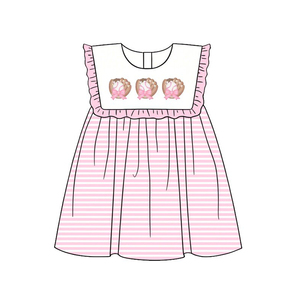 ชุดกระโปรงพิมพ์ลายเบสบอลสีฟ้าสำหรับเด็กผู้หญิงรุ่น GSD3835 ชุดโยคะแขนกุดสำหรับเด็กผู้หญิงขายส่งสำหรับฤดูร้อน - Product Image 6