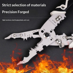 Key plate factory direct <b>wire</b> <b>stripper</b> electrician special labor-saving manual peeling <b>wire</b> multi-function <b>wire</b> <b>stripper</b> - Product Image 3