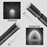 Lampe torche stylo LED rechargeable USB, zoomable, de poche, en alliage d'aluminium, étanche, avec clip, pour inspection, lumière EDC
