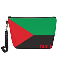 Pochette de voyage pour maquillage imprimée UV avec le drapeau national du Ghana, idéale pour les voyages, l'organisation de la coiffeuse et la vente au détail