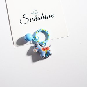 Porte-clés mignon en forme de poney de dessin animé, breloque de sac pour fille, jouet créatif multicolore tendance, cadeau, pendentif pour voiture ou écouteurs - Product Image 3
