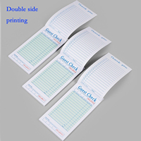 Carnets de commandes personnalisés à couverture rigide et reliure agrafée pour serveurs et employés de restauration - Blocs-notes, reçus de nourriture, listes de contrôle - Faible MOQ - 50 exemplaires