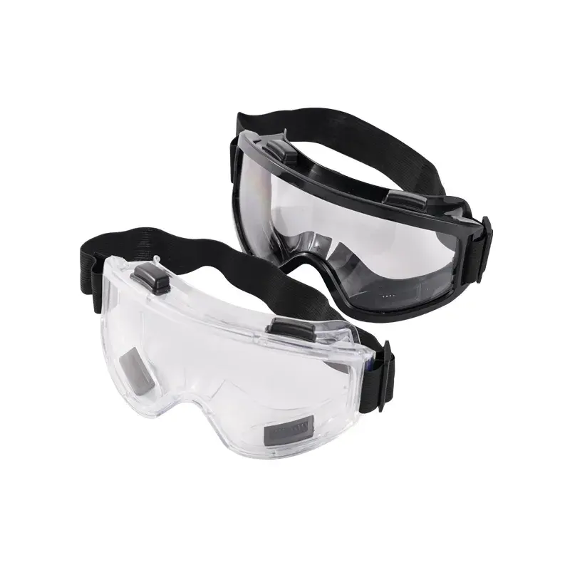 Kacamata pengaman pelindung mata antipercikan pabrikan Cina kacamata keselamatan anti-kabut