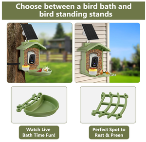 Cámara para Observación de Aves con Grabación de Video 2K HD, 5 Accesorios DIY, Identificación por IA, Captura Automática, Regalo Ideal para Amantes de las Aves, Cámara Inteligente para Comedero con Energía Solar PAV - Product Image 3