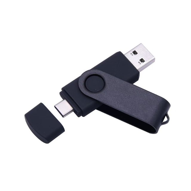 Dual Port Type-C USB Drive | 16GB-128GB High Capacity | Custom Logo Print Wholesale