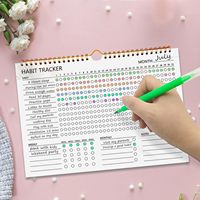 Calendrier de suivi des habitudes avec logo personnalisé Myway Nouveau design Inspirational Habit Journal planner Habit Tracker pour le bureau Vente en gros