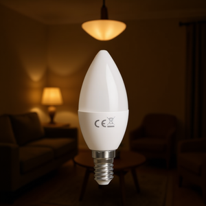 ไอกอสตาร์ แอลอีดี ซี 37 อี 14 10W 3000K หลอดไฟเทียนสีขาวนวล ปรับความสว่างได้ ไฟในร่ม - Product Image 3