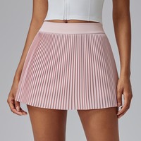 Jupe de tennis plissée taille haute pour femmes, jupe de golf légère avec shorts de sport respirants et poches pour les sports féminins