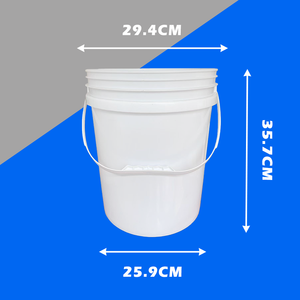Seau en plastique de 17 litres à prix avantageux, bac de rangement en plastique avec couvercle, étanche, rond, avec poignée - Product Image 2