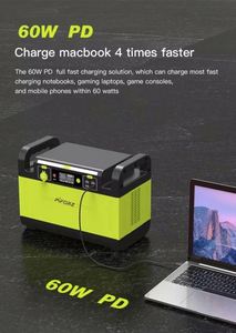 Station d'alimentation portable 1200W avec batterie LiFePO4, station d'alimentation solaire portable - Product Image 6