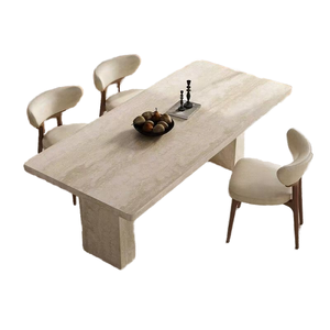 In stile francese moderno e minimalista rettangolare tavolo da pranzo grotta romana lastra di legno <span class=keywords><strong>mobili</strong></span> per la casa per il piccolo appartamento per la vita urbana - Product Image 1